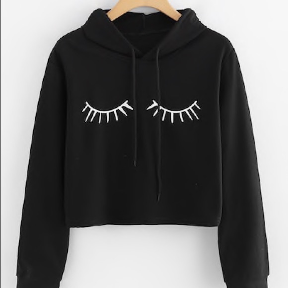 2x 🎀HP🎀 Black Lash Cropped Hoodie - Picture 2 of 5